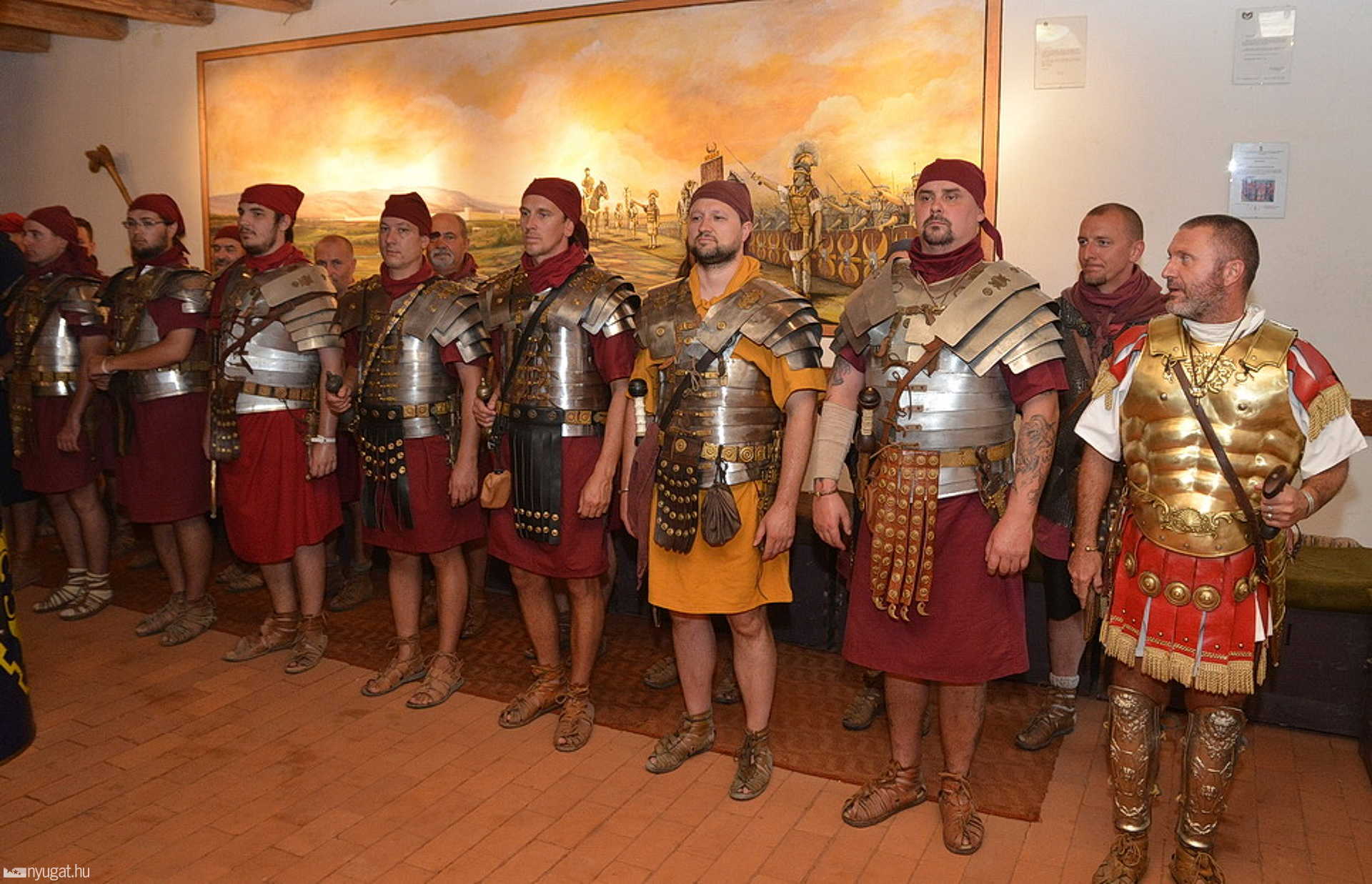 Óriás festményt kapott a Savaria Legio