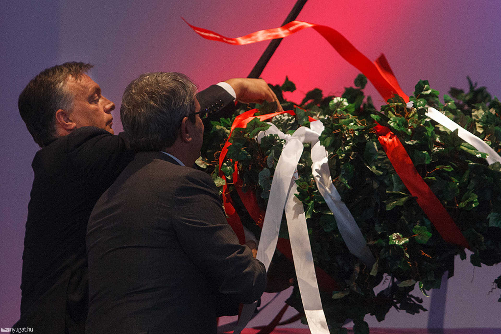 Orbán Viktor a büki Nestlé bokrétaünnepségén