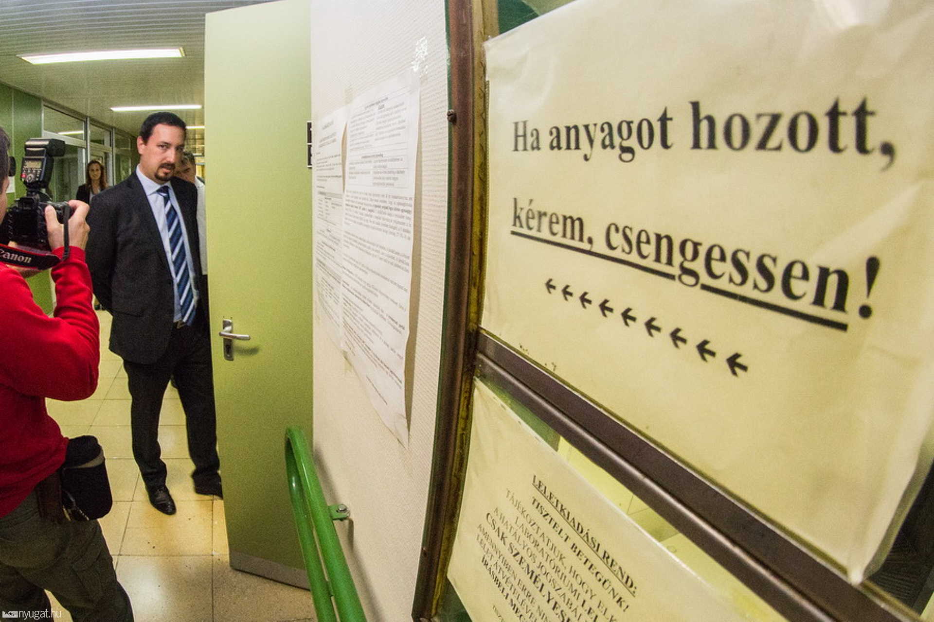 Lazáry Viktor nyilvános drogtesztje a Markusovszky kórházban
