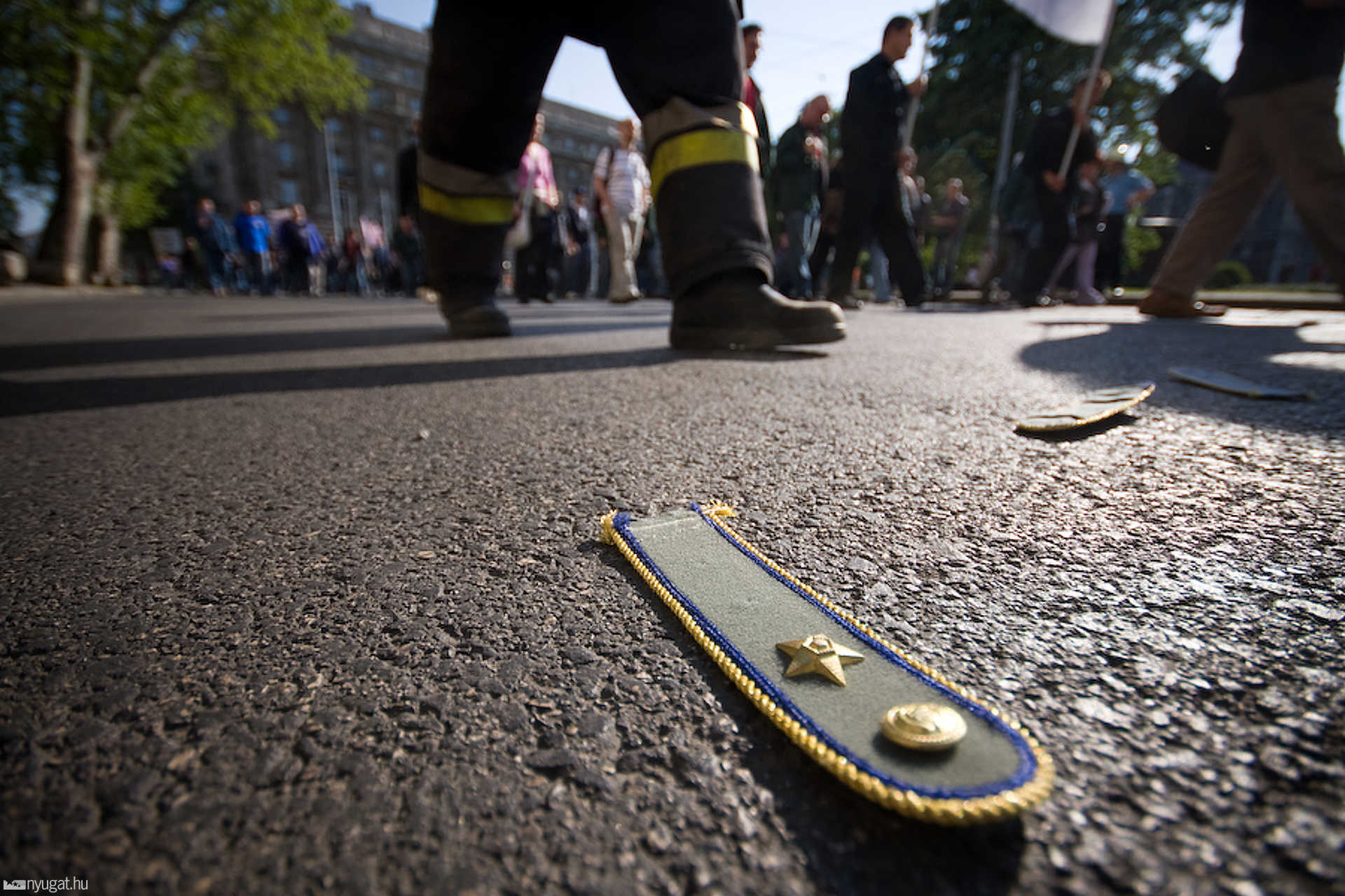 Májusi rendvédelmi demonstráció Budapesten
