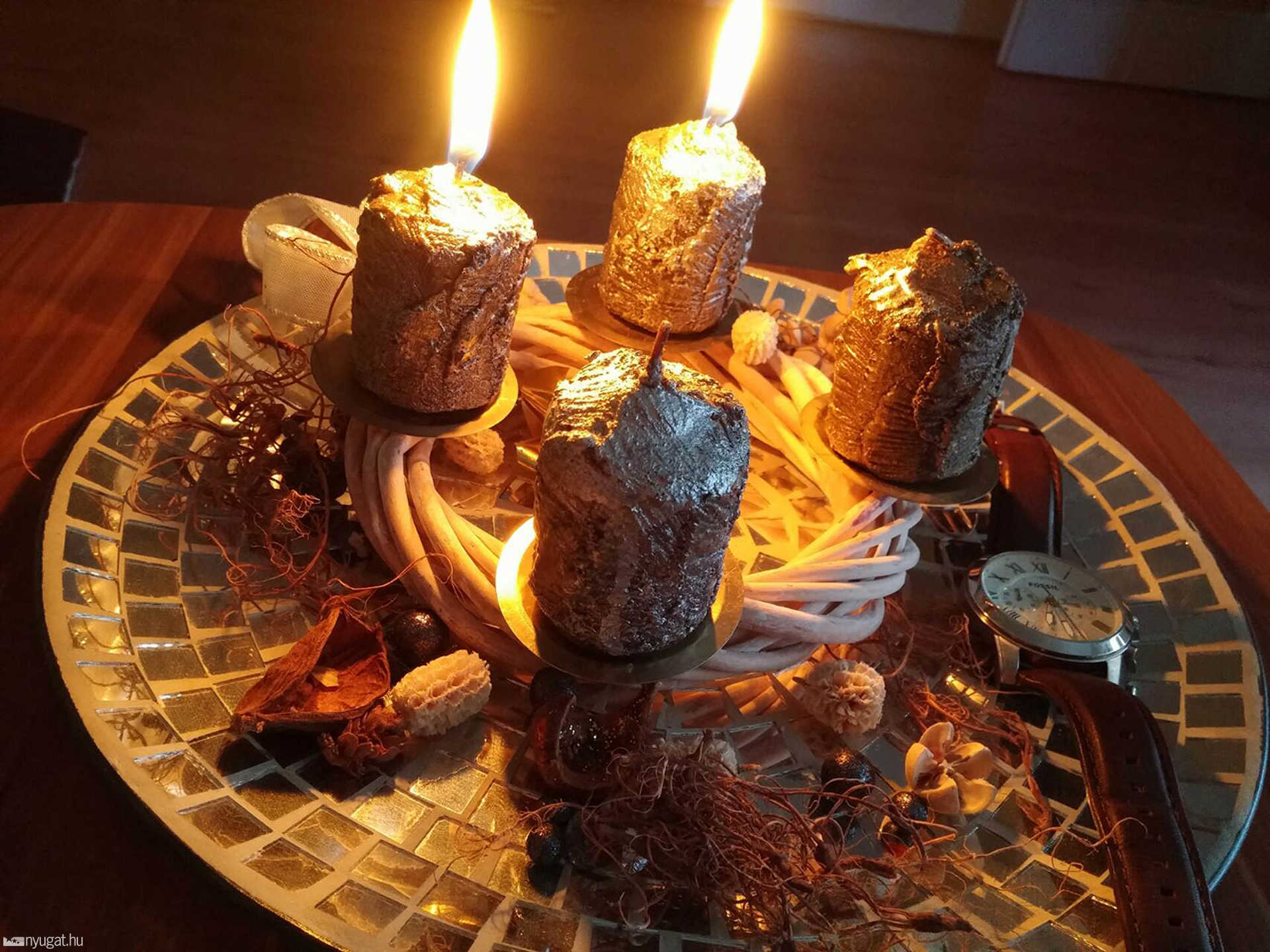 Bogáti Vivien adventi koszorúja