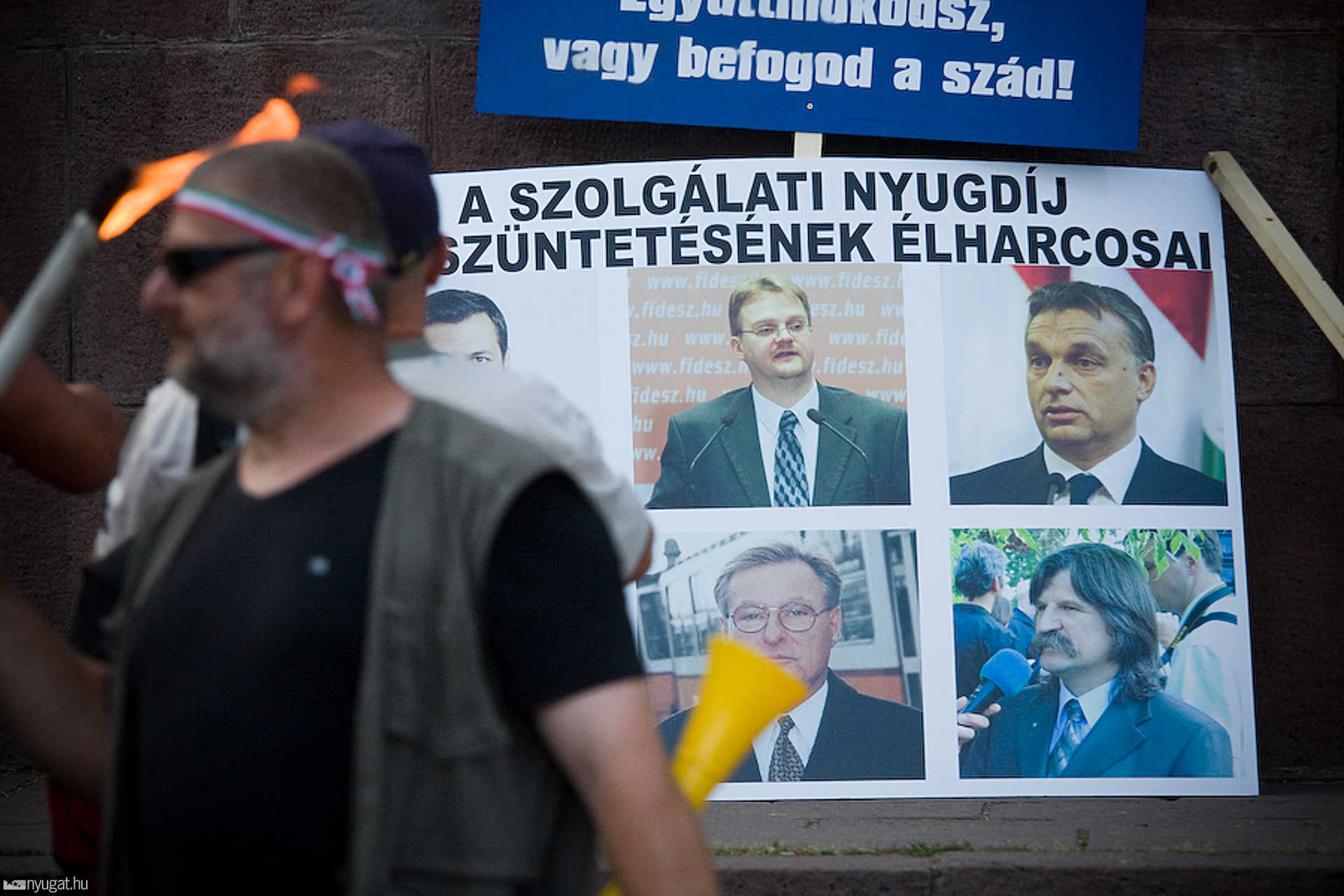 Elkeseredett rendőrök tüntettek