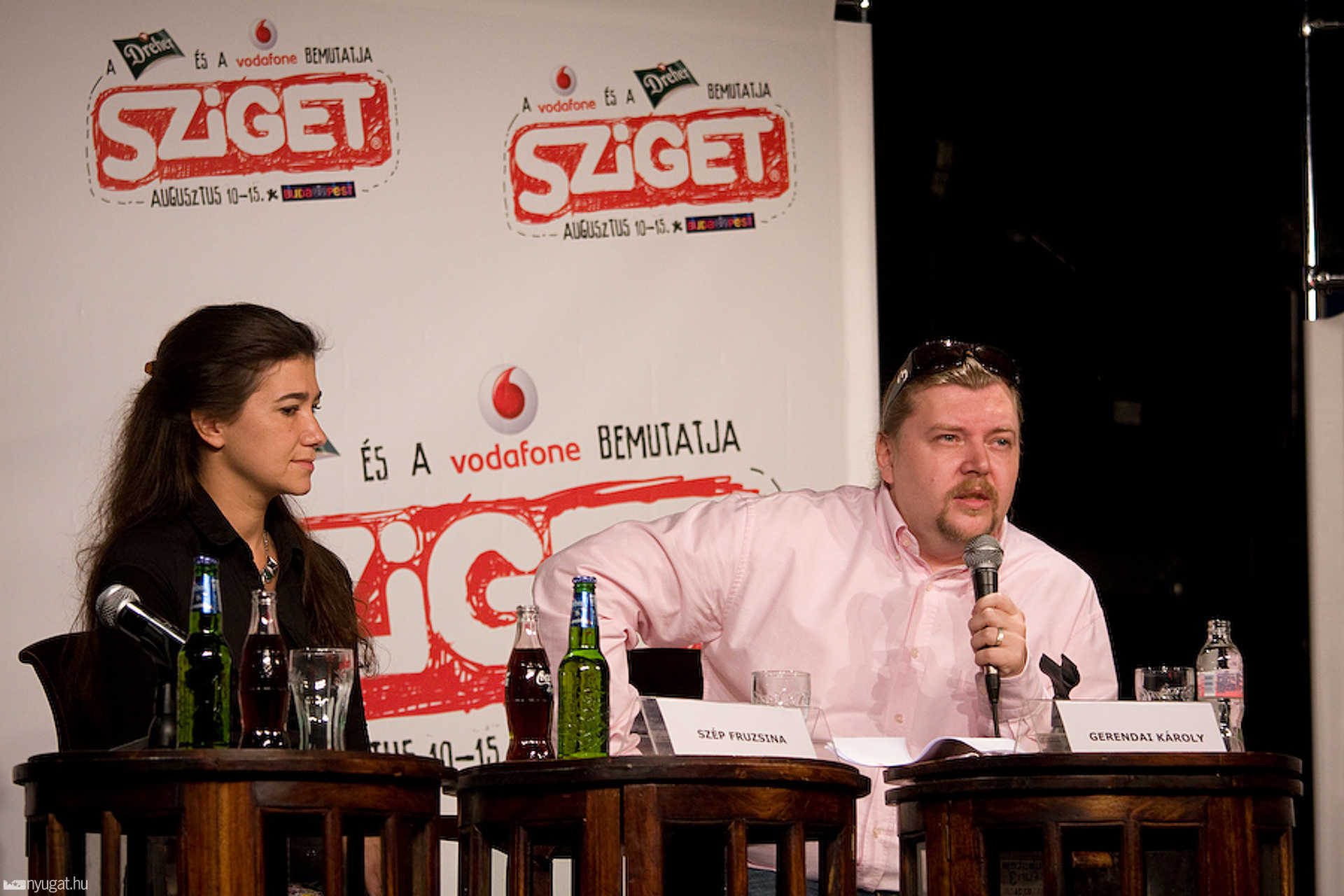 Sziget 2011 sajtótájékoztató az A38-on