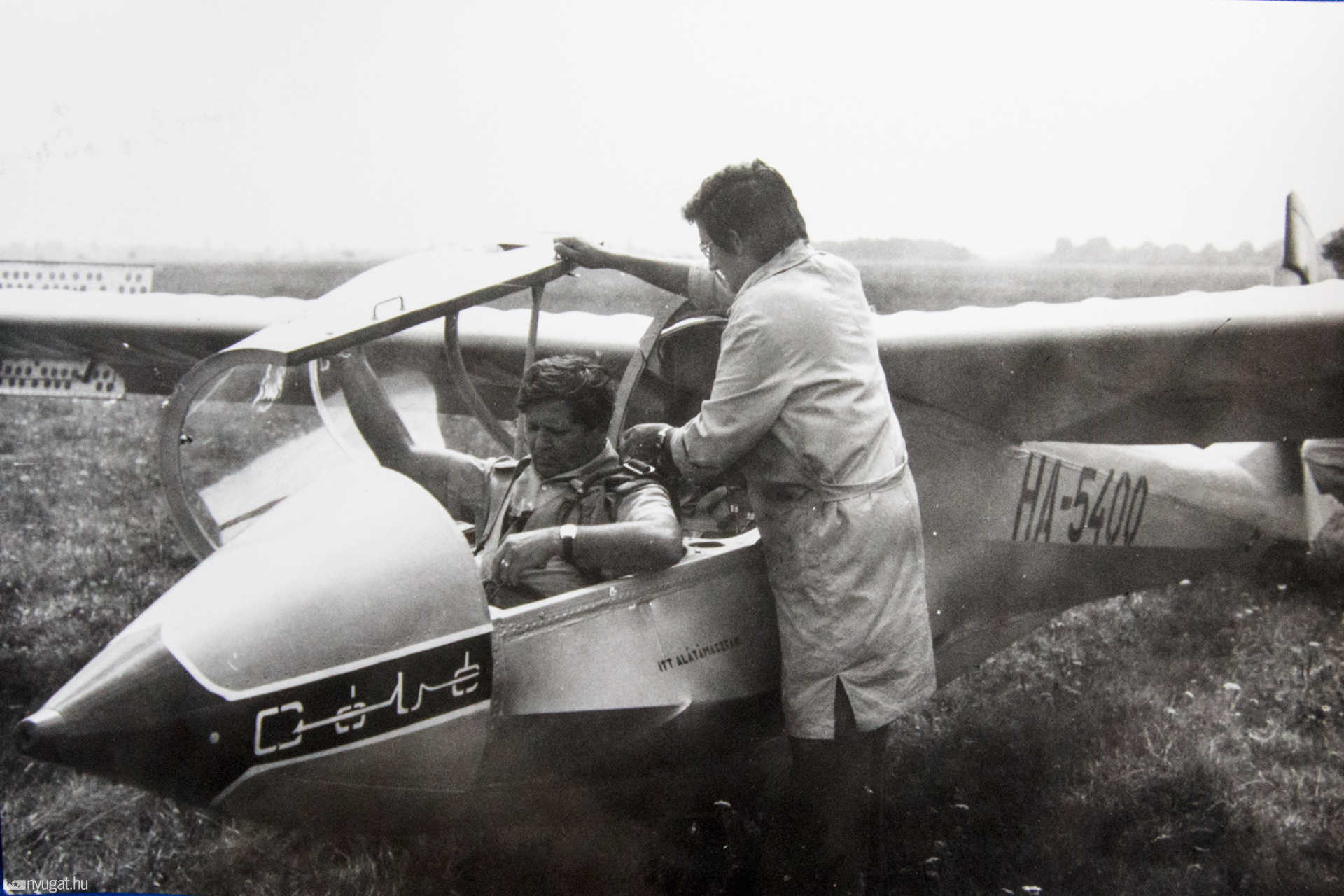 Az első nagy javított Góbé berepülése. Berepülő pilóta: Csonka Ferenc, 1979.