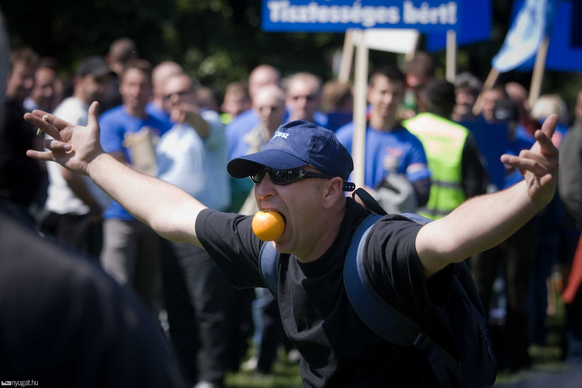 Májusi rendvédelmi demonstráció Budapesten
