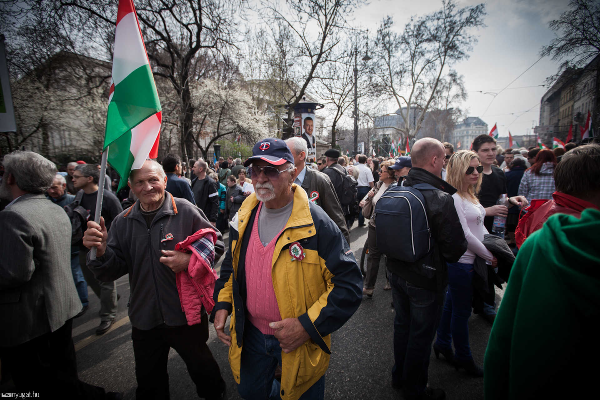 A Fidesz március tizenötödikéje Budapesten