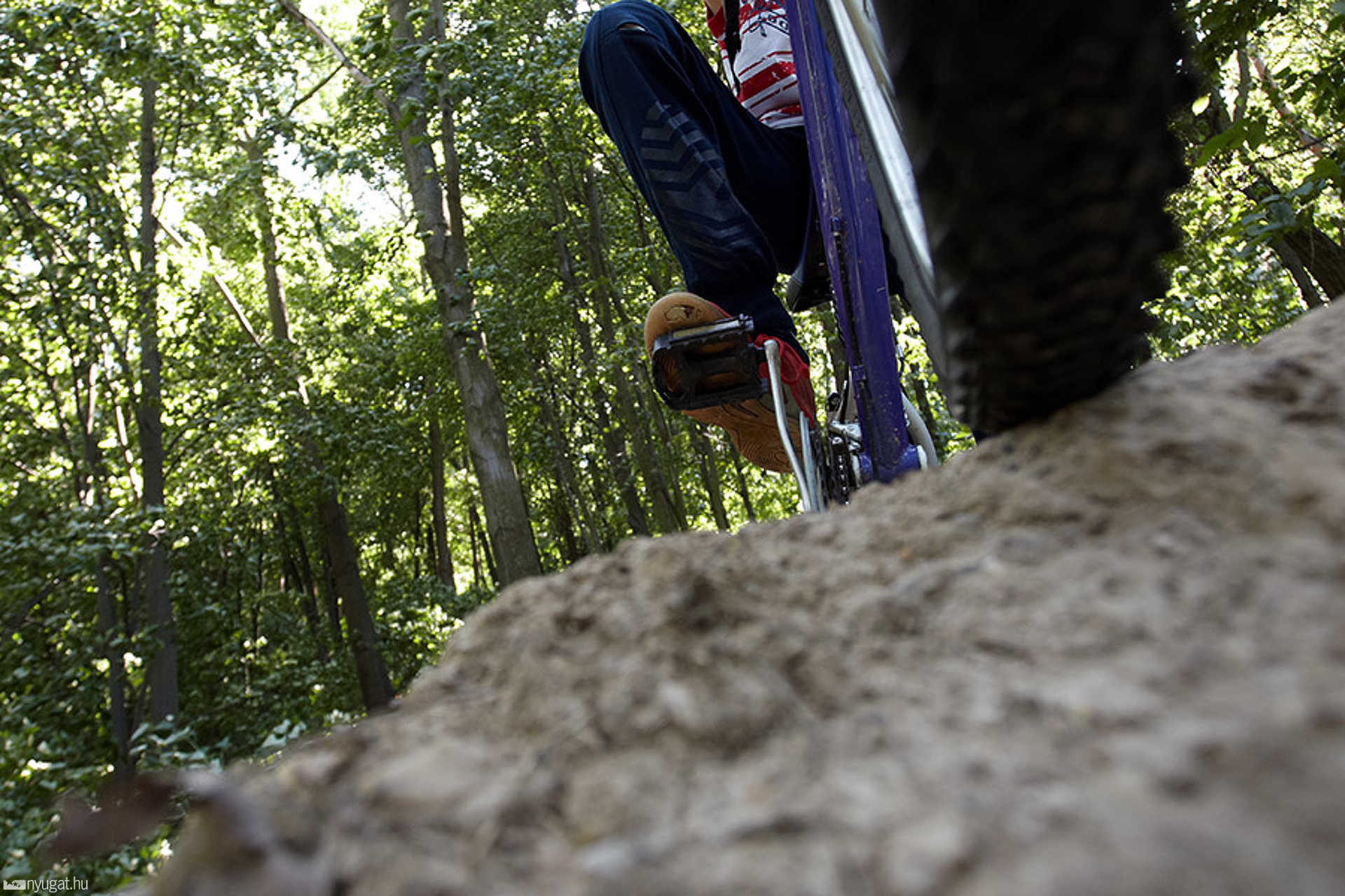 Illegális BMX pálya az oladi kilátó alatt