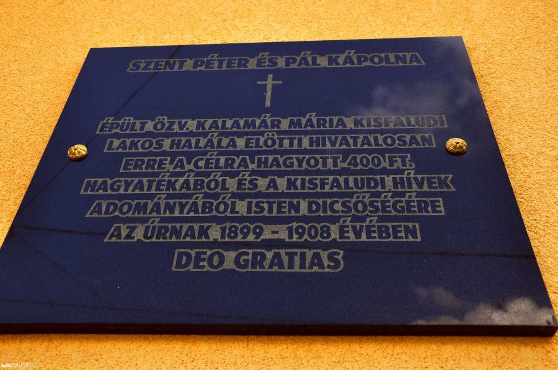 A máriaújfalui kápolna