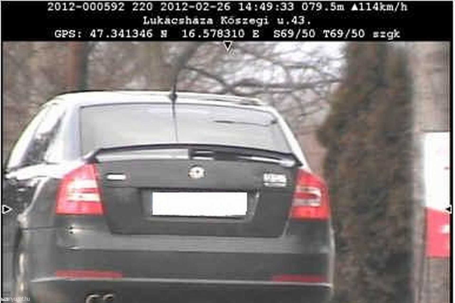 Lukácsháza, 114 km/h