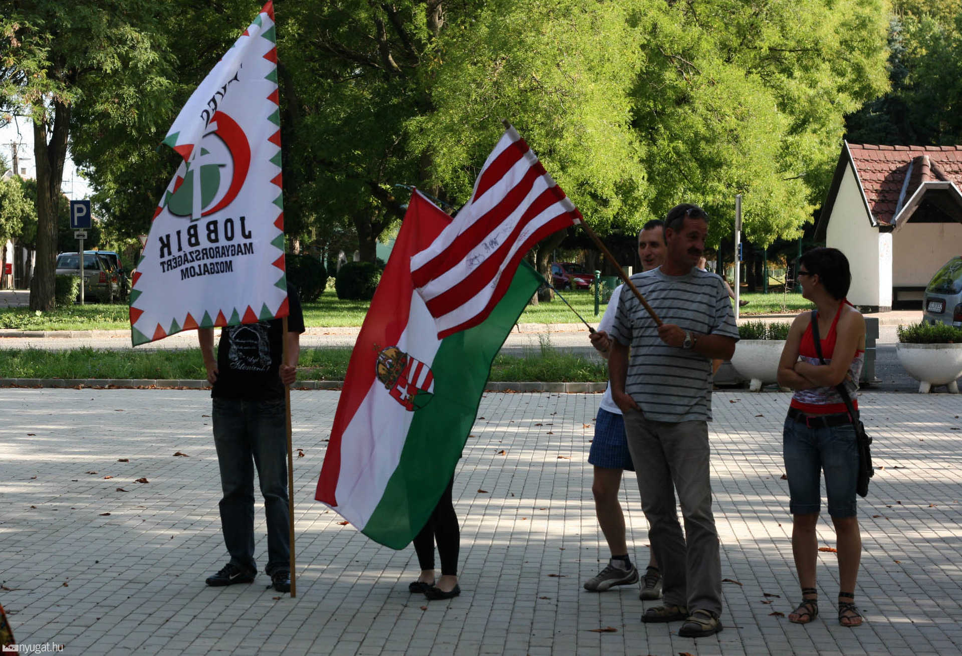 Jobbik tüntetés Jánosházán