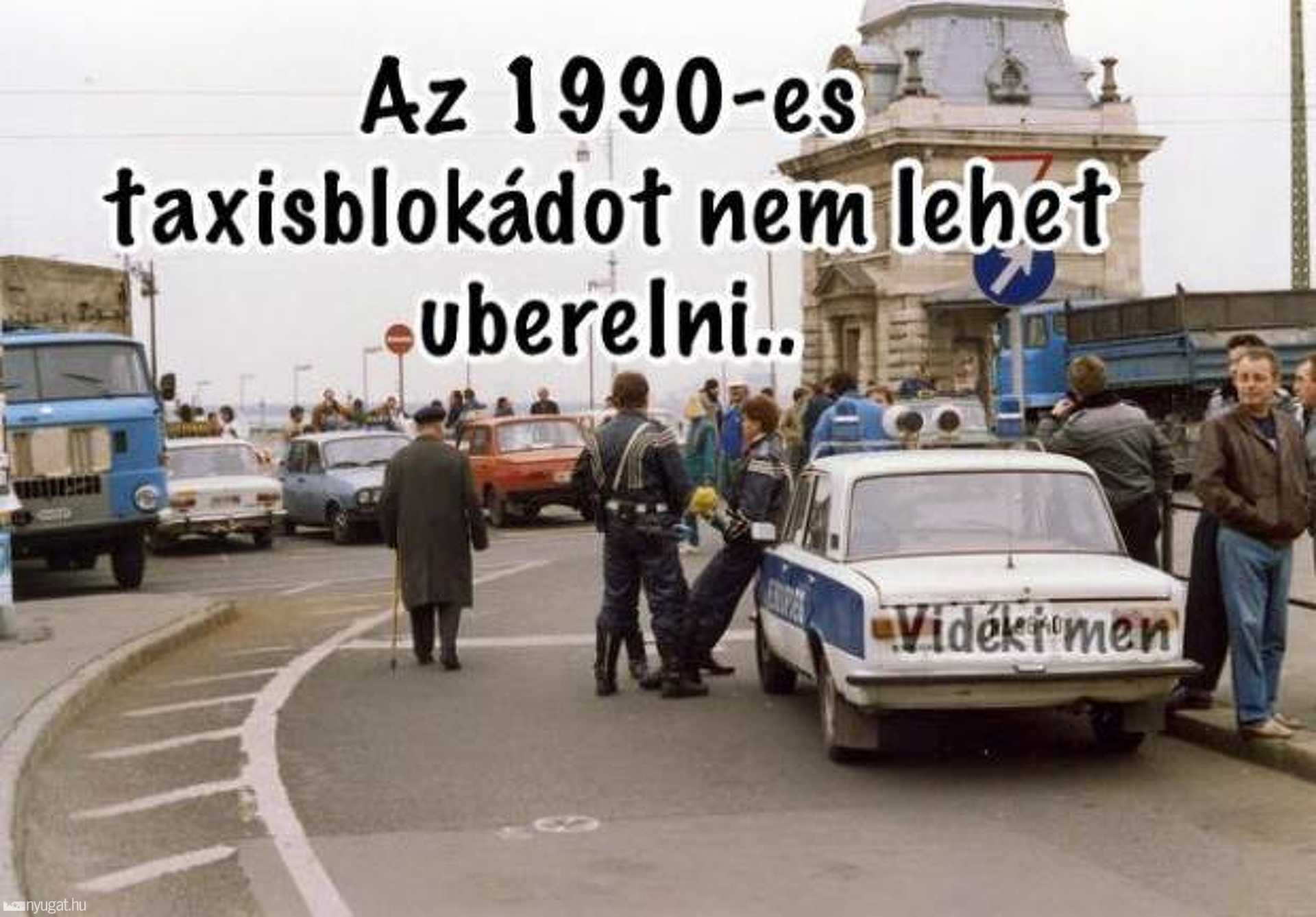 Taxisok vs. Uber mémek