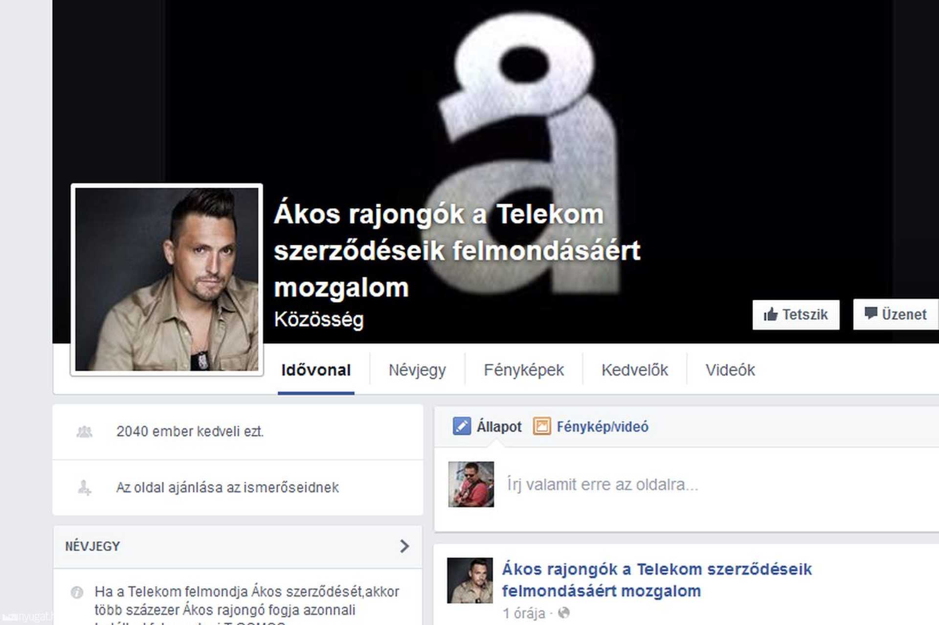 Ákos rajongói klub