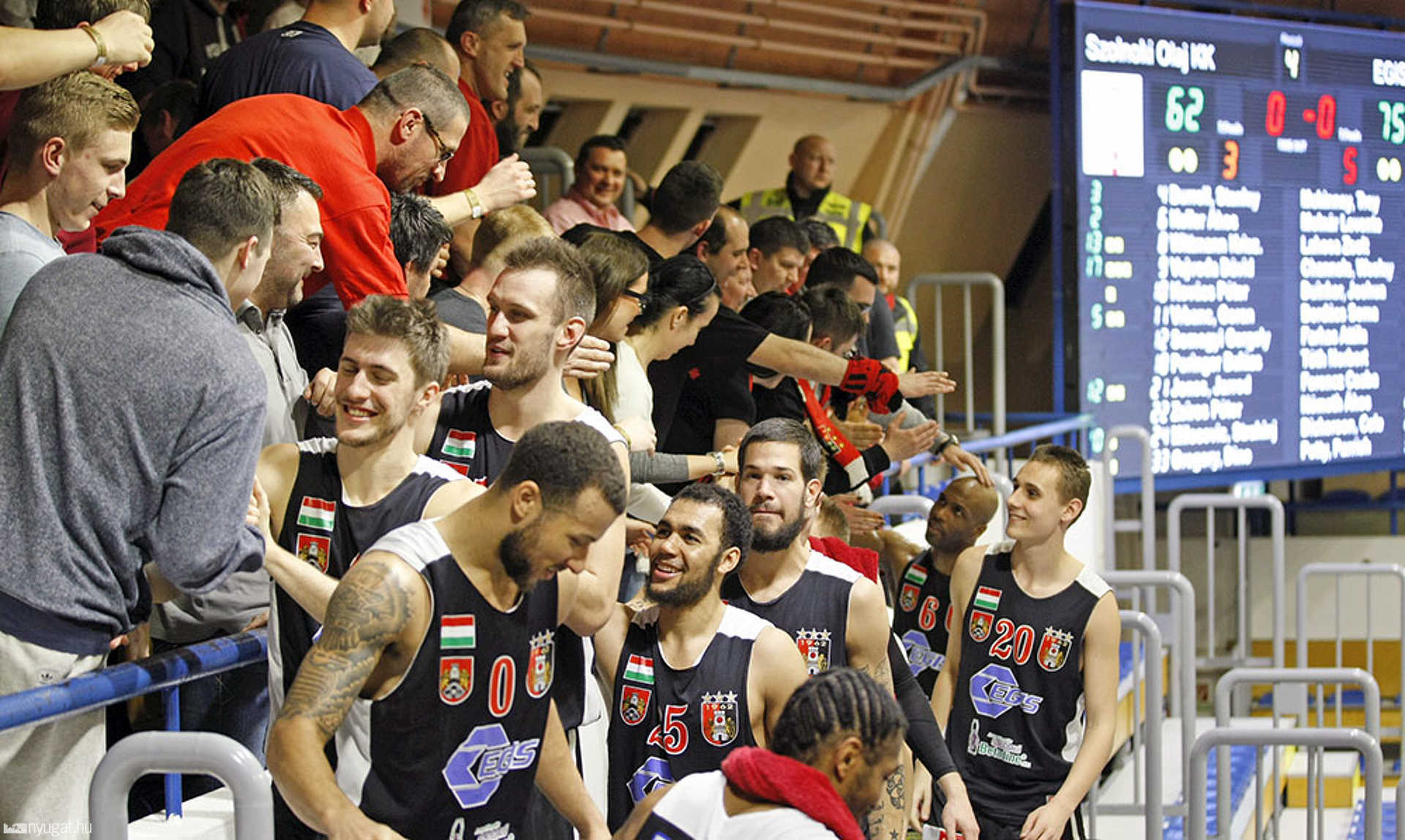 Szolnoki Olaj KK - Egis Körmend 62-75