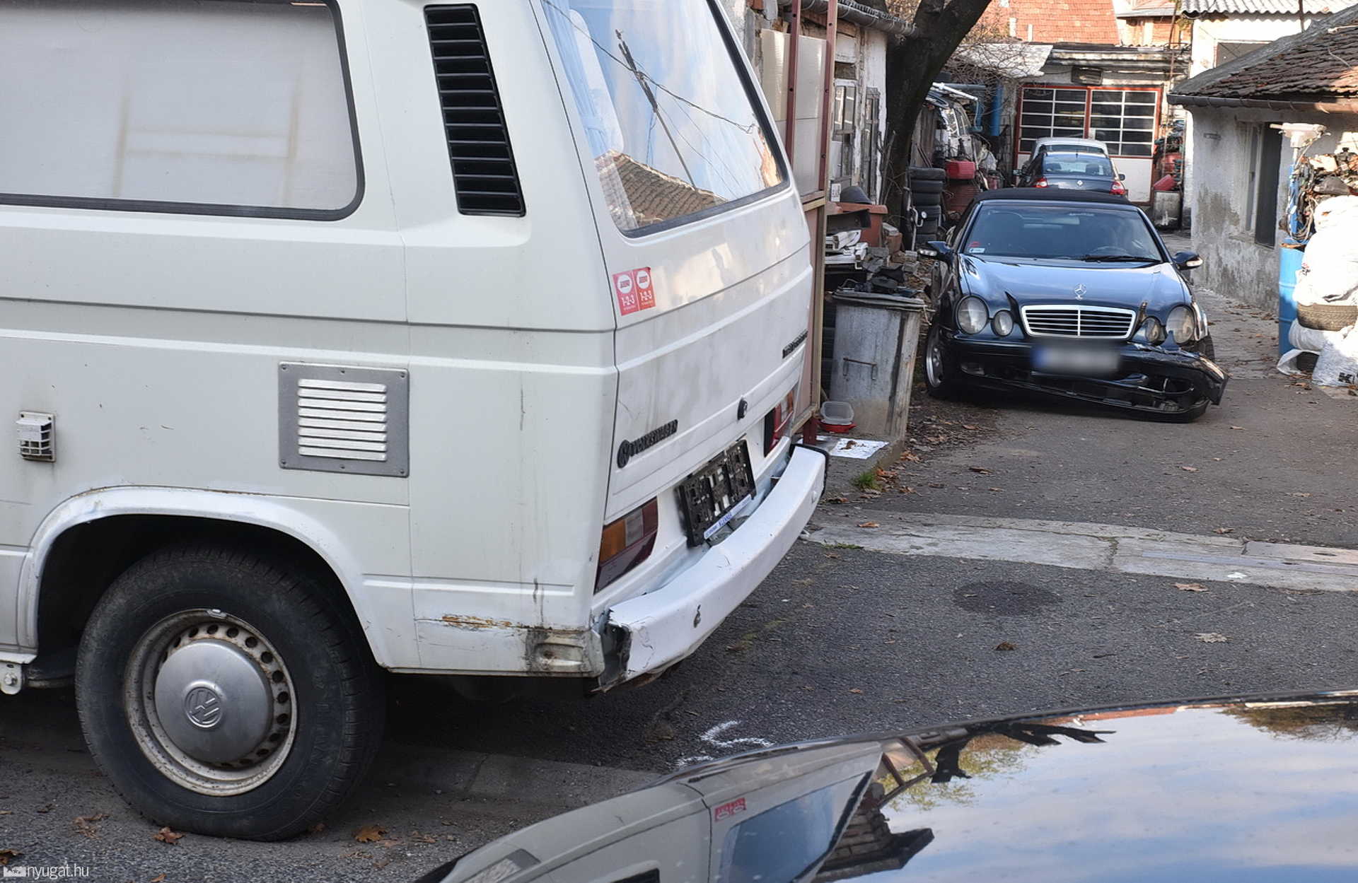 Baleset a Fraknó utcában
