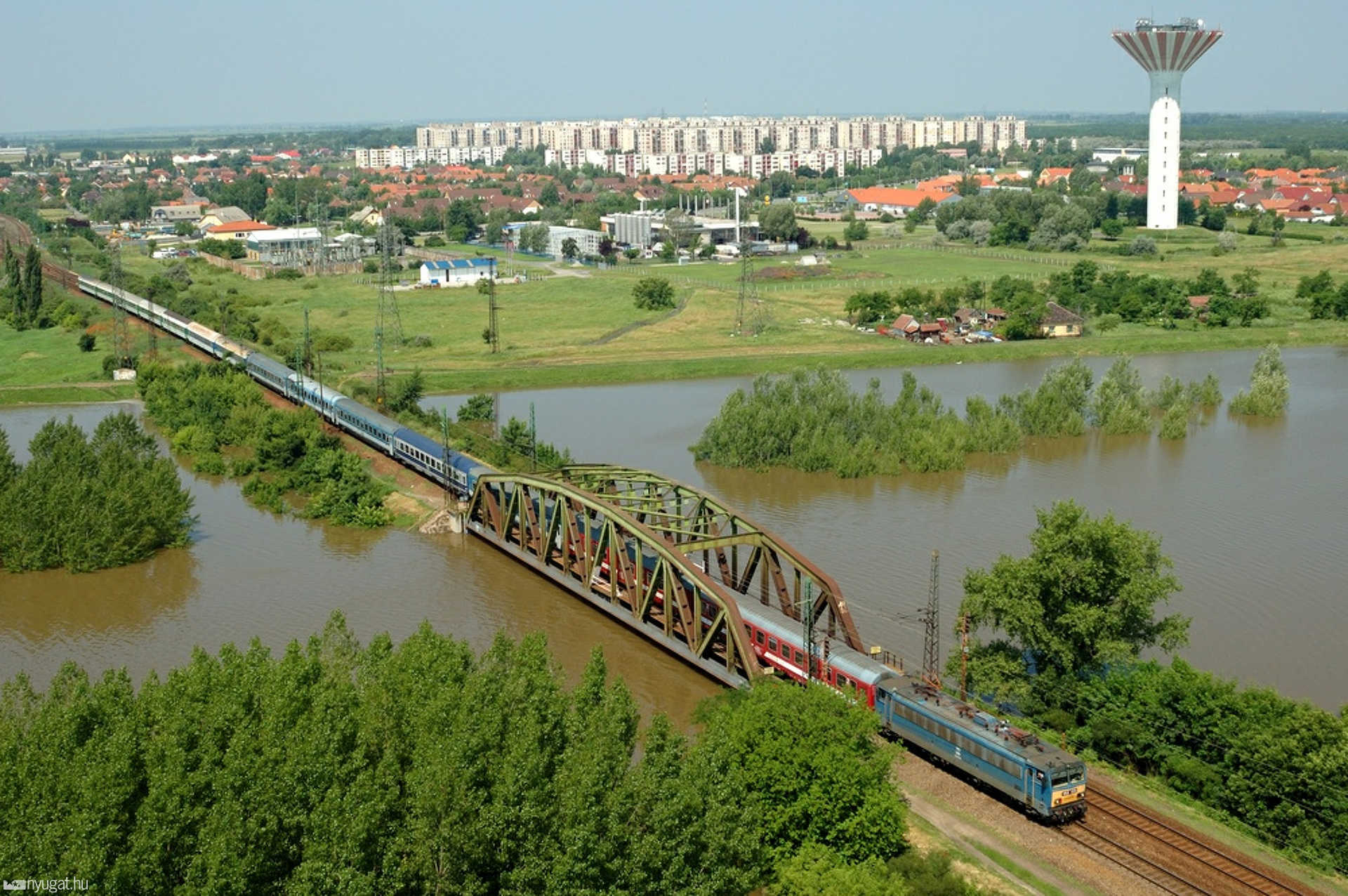 Szolnok, madártávlatból (Fotó: Pintér Tamás, Flickr)