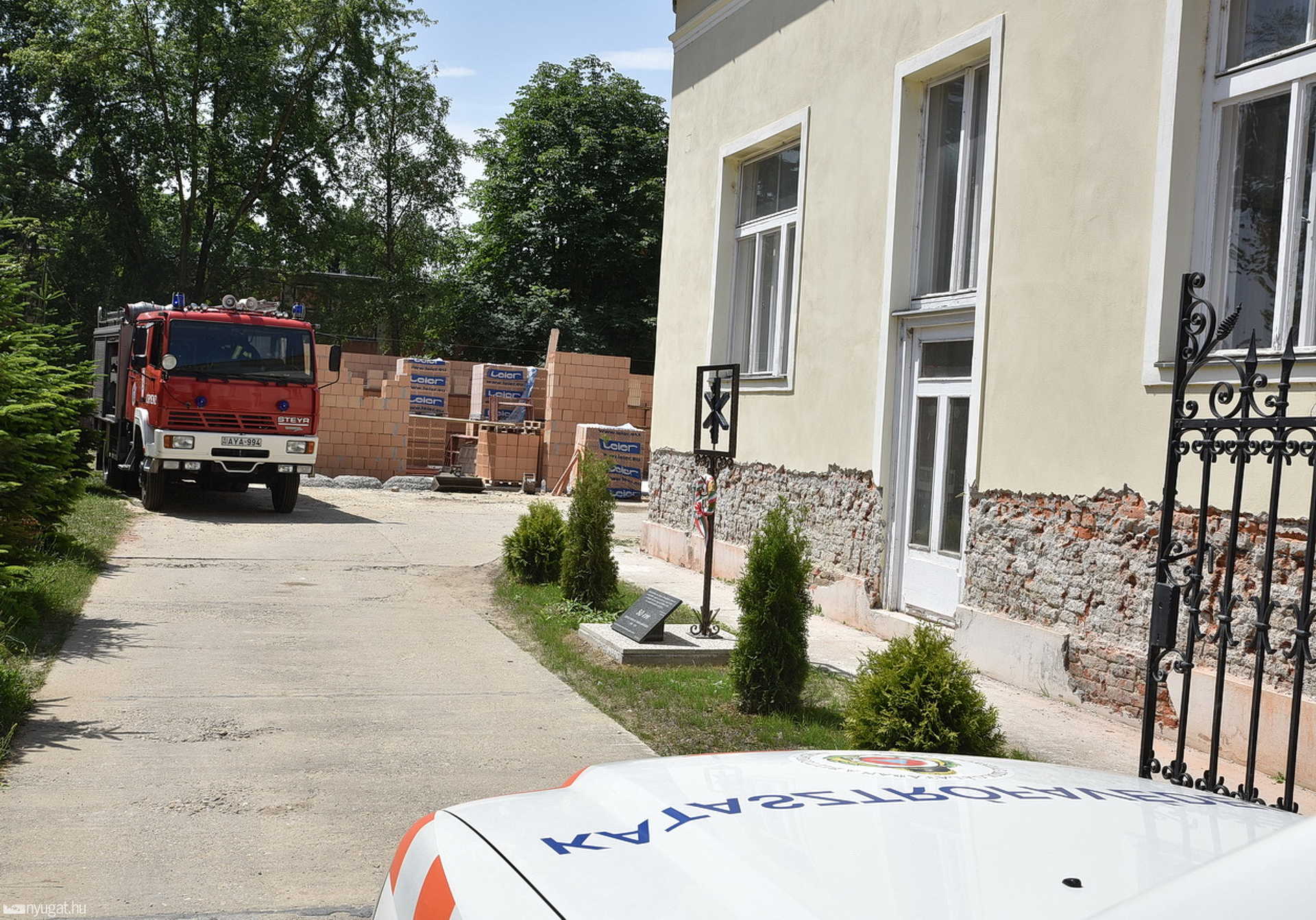 Munkagép vágott át egy gázvezetéket Szentgotthárdon
