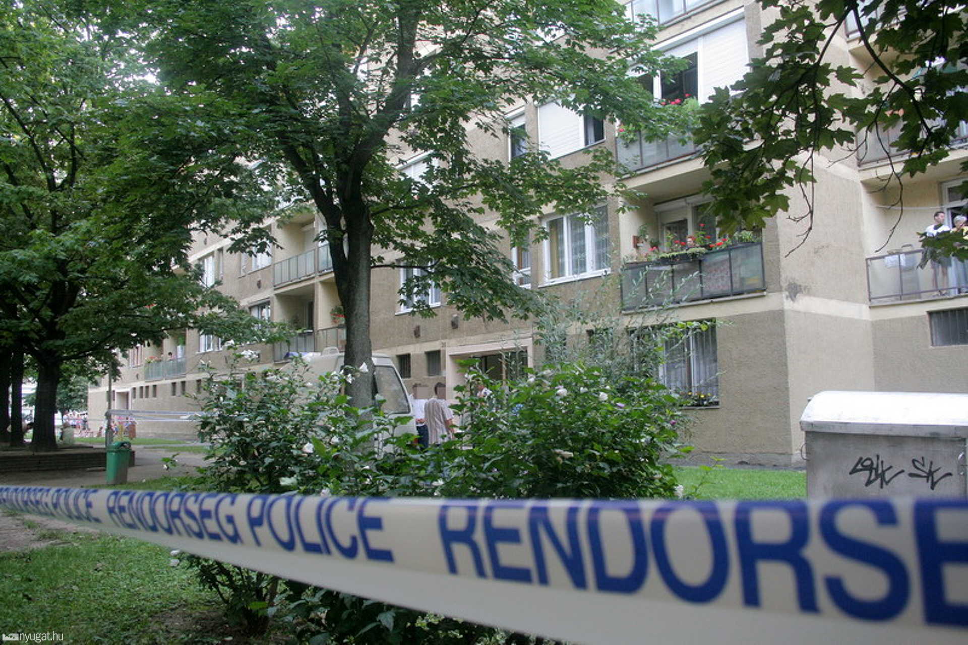 A területet kordonnal zárták körbe