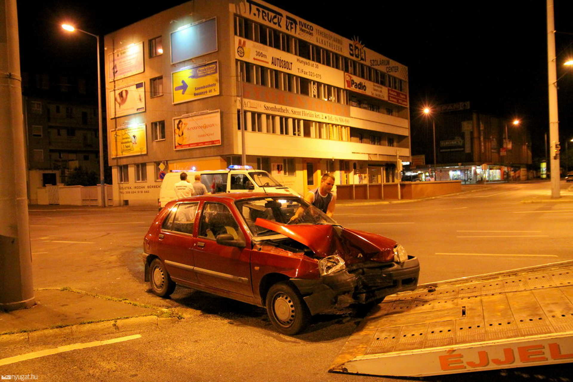 Baleset a Szent Márton utcában
