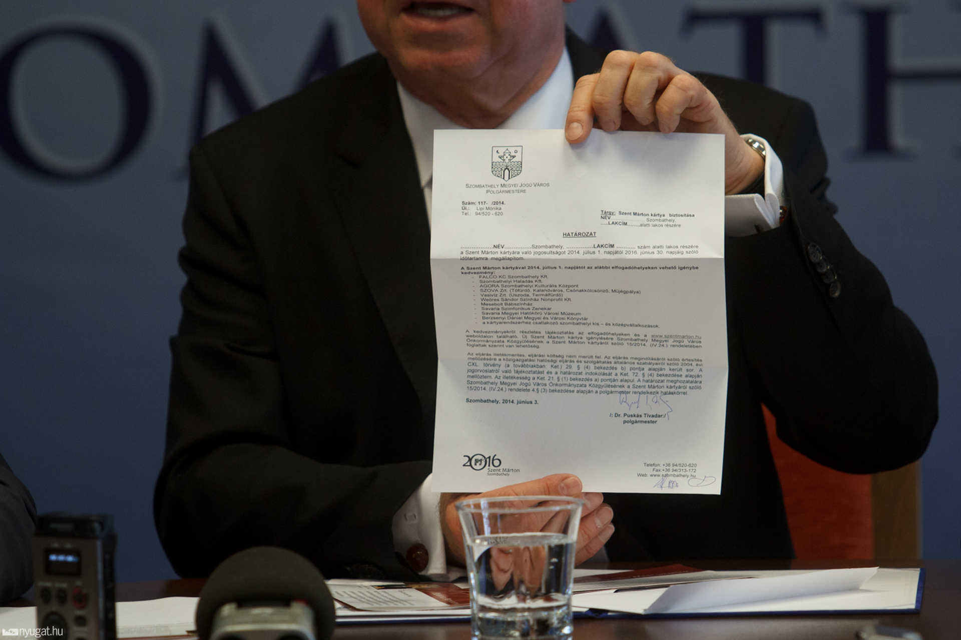 Sajtótájékoztató a Szent Márton kártya bevezetéséről