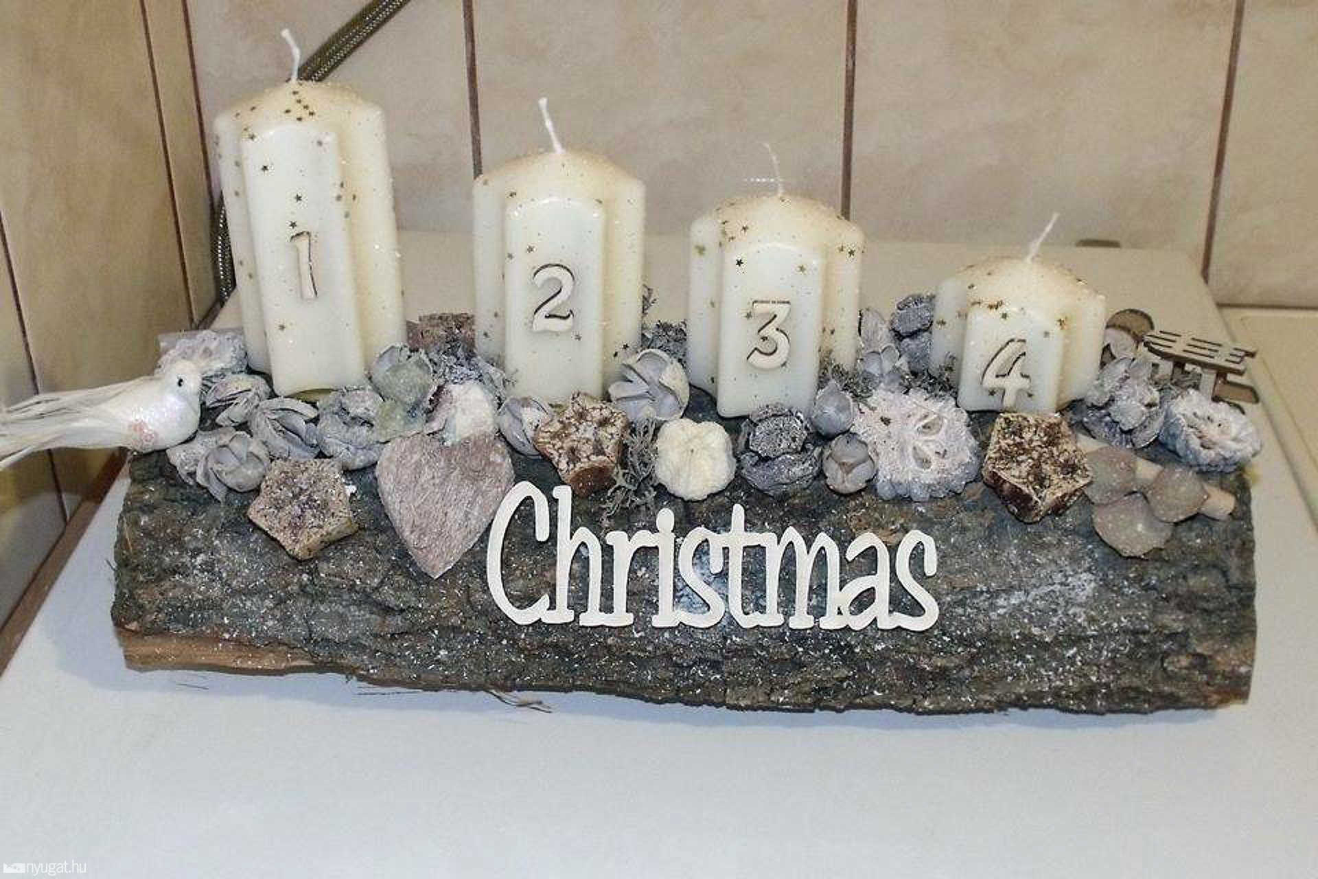 Németh Gyöngyi adventi gyertyatartója