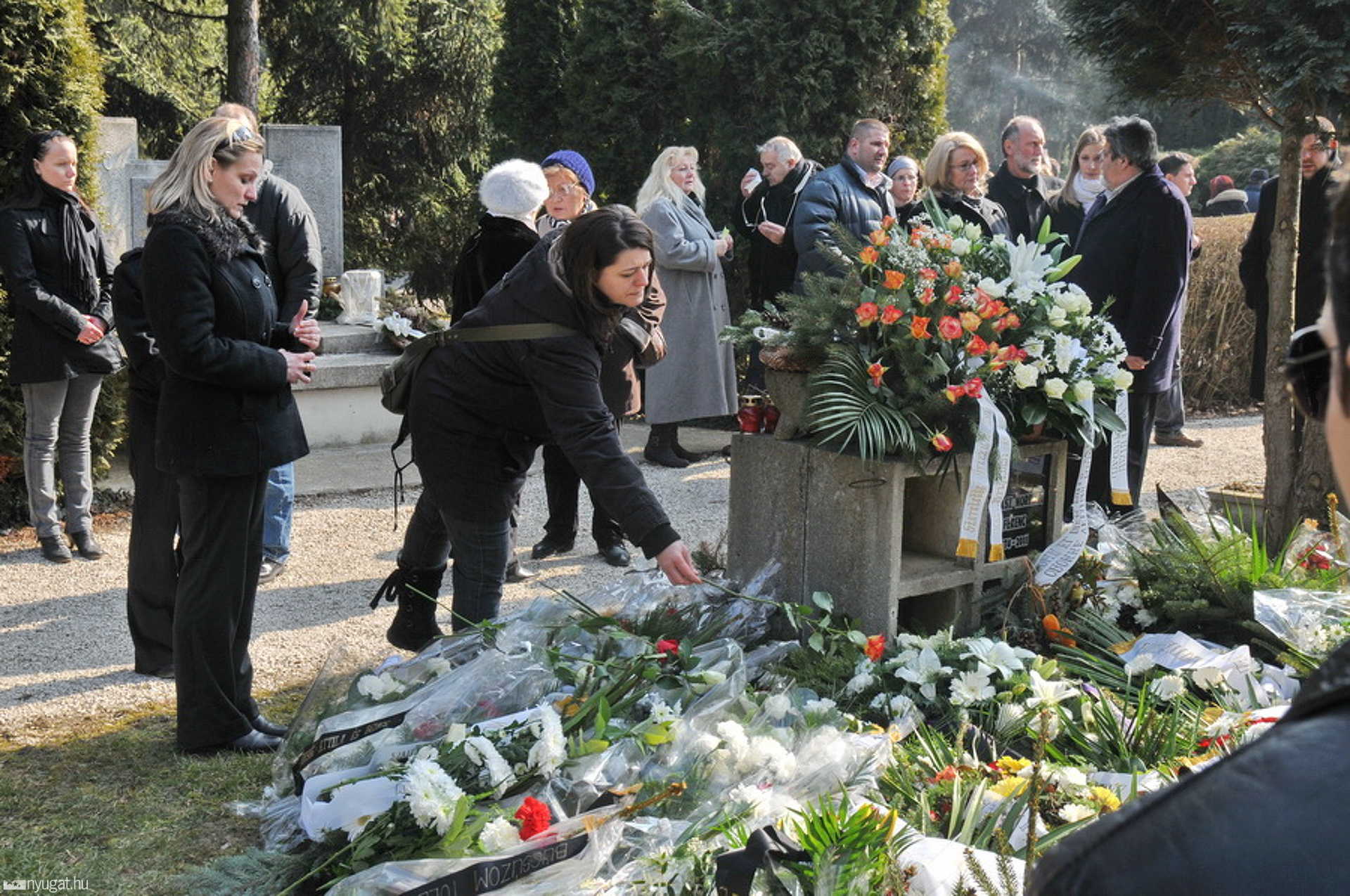 Halász Norbert búcsúztatása a Jáki úti temetőben 