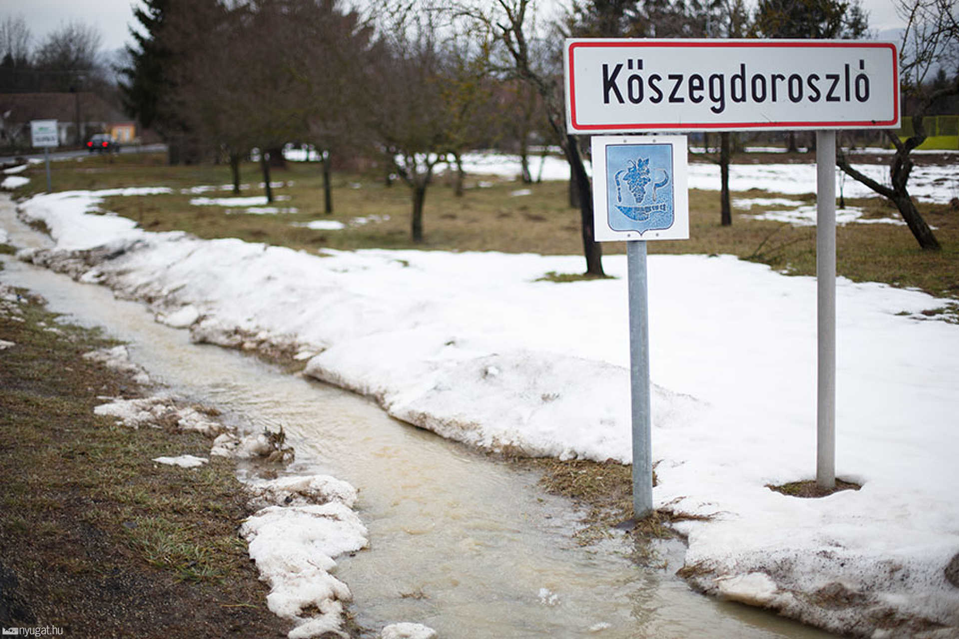 Belvíz, megáradt Perint Kőszegdorolszó és Lukácsháza között