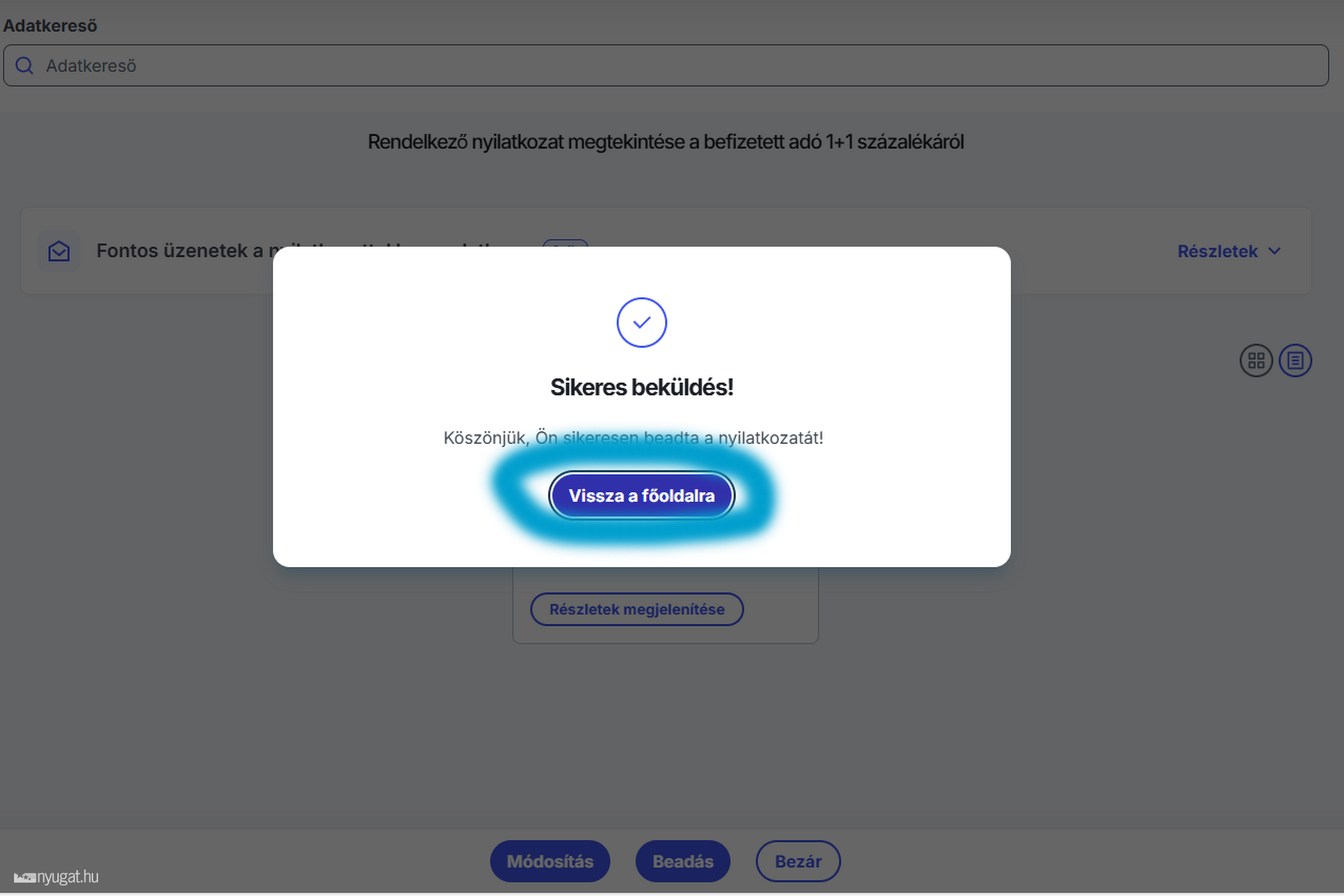 Egy százalék segítség 2026 10